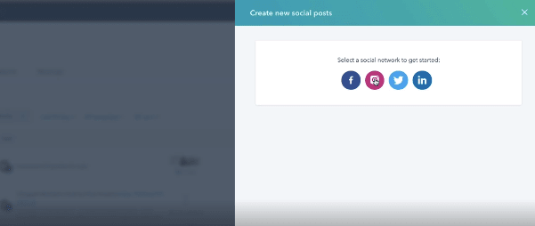 HubSpot Instagram Integration: select social network instagram